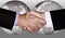 Global Business Deal People Shaking Hands Successful  Planning Money Investment Success Earth Globe World Background