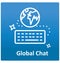 Global chart Isolated Vector icon that can easily modified or edit.