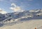 Global clima change: Empty skiaerea with artifical snow in Hochzillertal valley, Tyrol