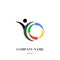 Global community,teamwork or social network people icon, logo
