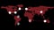Global connections theme in red and black