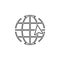 global cursor icon. Element of navigator signs for mobile concept and web apps. Thin line icon for website design and development