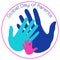 Global Day of Parents. Palms of the father, mother and the child.