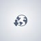 Global download , vector best flat icon