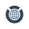 Global economics report icon