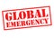 GLOBAL EMERGENCY Rubber Stamp