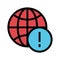 Global error color line icon