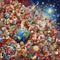 Global Festivity Mosaic: Multicultural Christmas by Generative AI