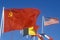 Global flags flying at the Albuquerque, NM Balloon Fiesta