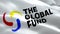 The Global Fund to Fight AIDS, Tuberculosis and Malaria flag video. National 3d Global Fund logo Slow Motion video. The Global Fun