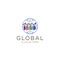 Global Group People Logo . People human world earth global logo . Global Community Logo Design Vector Illustration