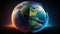 Global Illumination of Earth\\\'s Atmosphere - Ray Tracing and Diffraction, Made with Generative AI