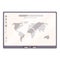 Global interactive map icon cartoon vector. Touch screen