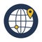 Global location, global, gps, location fully editable vector icon
