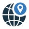Global location or navigation vector icon design