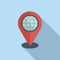 Global location seo icon flat vector. Rank market