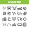 Global Logistic Department Linear Vector Icons Set