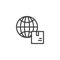 Global Logistics line icon