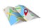 global map pin sign for navigation direction place - 3d illustration.