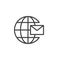 Global message outline icon