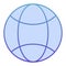Global network flat icon. Internet worldwide blue icons in trendy flat style. Planet gradient style design, designed for