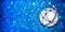 Global network icon special glossy bokeh blue banner background glitter shine illustration