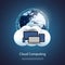 Global Networks, Cloud Computing - Illustration for Your Business