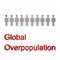 Global Overpopulation concept