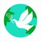 Global peace dove