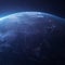 Global perspective 3D illustration of Earth with stunning night lights