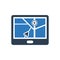 Global Positioning System Tracking Device Icon