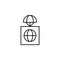 global premise icon. Element of drones for mobile concept and web apps illustration. Thin line icon for website design and develop