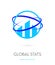 Global real estate statistics icon