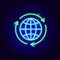 Global Recycling Neon Sign