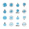 Global related in glyph icon set.Vector illustration