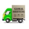 Global shipping package international trade