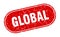 global sign. global grunge stamp.