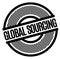 Global Sourcing stamp on white