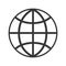 Global sphere isolated icon