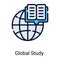 global study color line icon