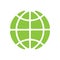 Global technology vector icon, Holding globe, social network vector icon.