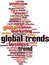 Global trends word cloud