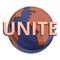 Global unite icon, cartoon style