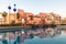 Global Village amusement park in Dubai with Bahrain, Kuwait, Yemen and Iran national pavilions