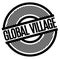 Global Village stamp on white