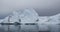 Global Warming and Climate Change - Icebergs from melting glacier on Greenland