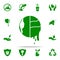 global warming green icon. greenpeace icons universal set for web and mobile