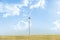A global warming problem, wind turbine station windmill, power generator, pure energy