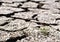 Global warming theme hot dried earth floor background