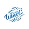Global wind day - hand-written text, typography, hand lettering, calligraphy